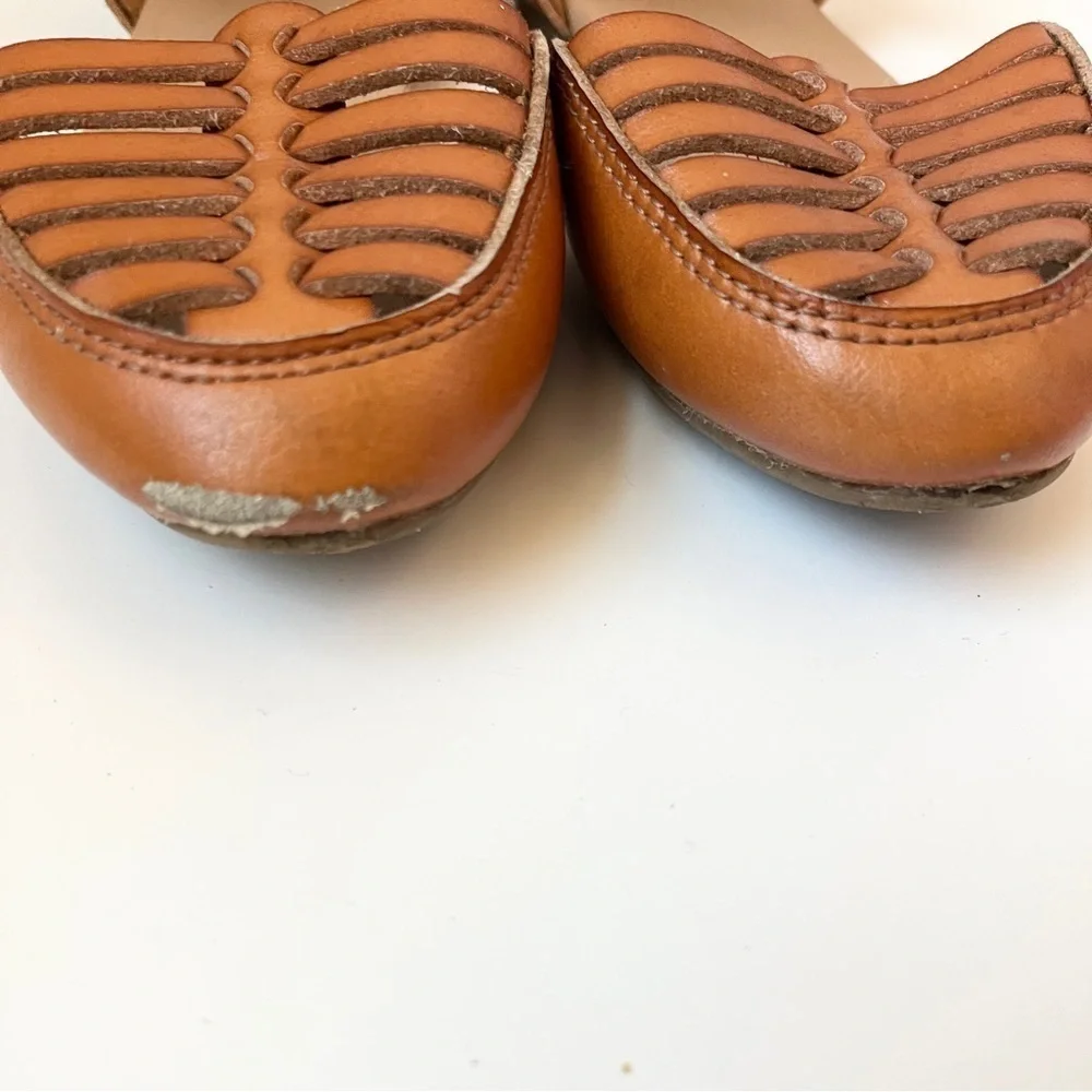 Toddler Girls Cognac Huarache Sandals